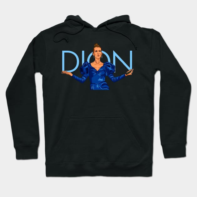 Celine Dion Sticker mode Hoodie by gorilaboss